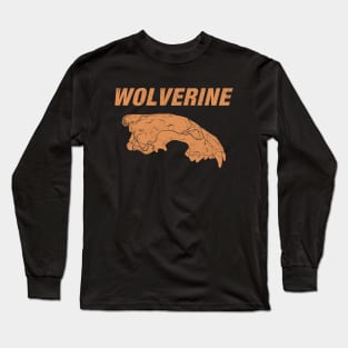 Wolverine Skull Long Sleeve T-Shirt